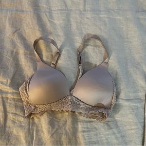 NWOT Aerie Light Purple Lace Wireless Triangle Bra 32C